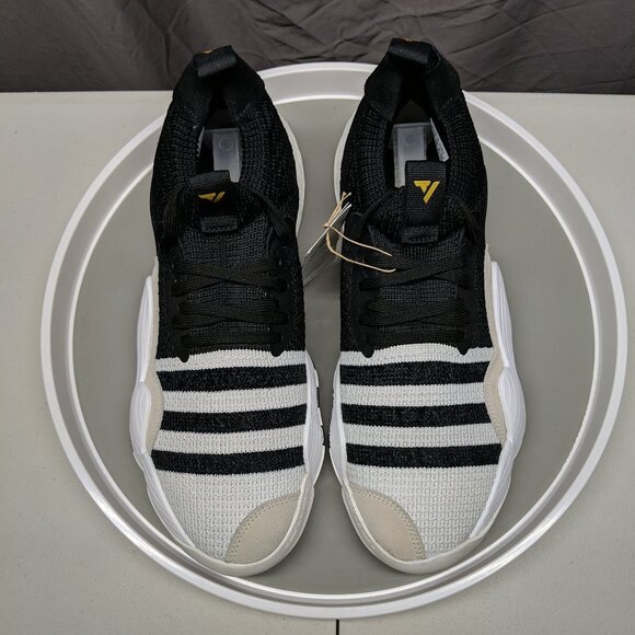 adidas Trae Young 2 Super Villain Black White Basketball Shoes Sneakers NWT - Picture 5 of 14